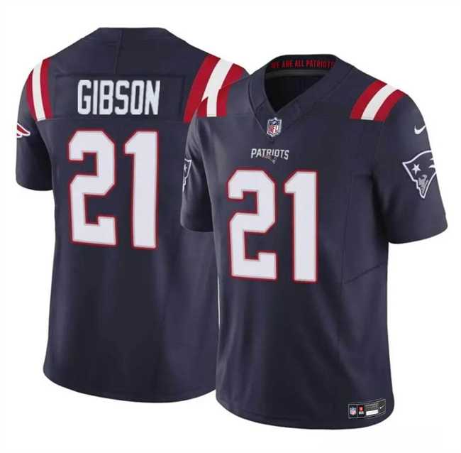 Men & Women & Youth New England Patriots #21 Antonio Gibson Navy 2023 F.U.S.E. Vapor Limited Football Stitched Jersey->new england patriots->NFL Jersey